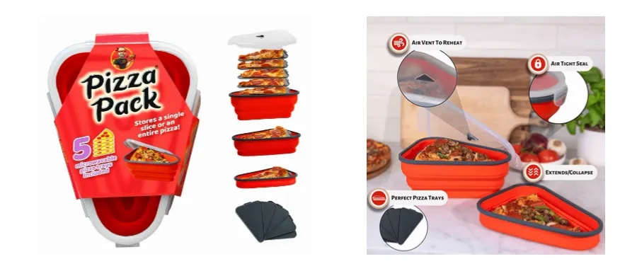 Pizza Pack硅胶折叠披萨盒